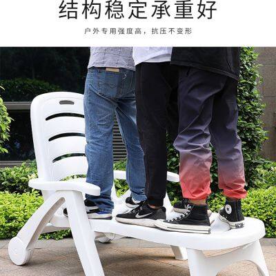 Beach Chair - Outdoor Leisure Plastic Folding Chair photo-4