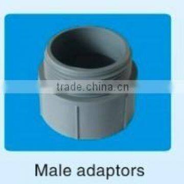 conduit system upvc plastic male adaptor