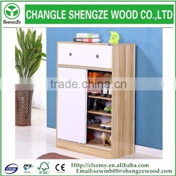 2015 home furniture design wooden shoe cabinet/shoe rack