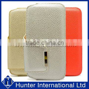 Leather Wallet Bag For Mobile Phone Slide in Case