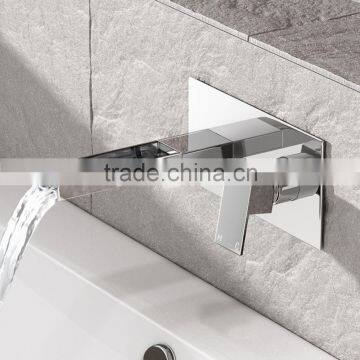 No.Y4504 Cheap Wall Mounted Chrome Waterfall Basin Faucet