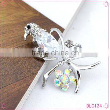 Latest Trendy Design Crystal Birds Brooch Beautiful Animal Jewelry