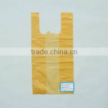 HDPE Plastic Biodegradable T-shirt Bag For Shopping