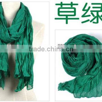 Cheap Voile Polyester Solid Color Lady Scarf photo-6
