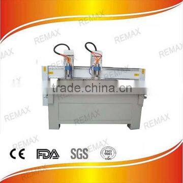 jinan Remax high precision 4.5kw spindle two head cnc metal engraving router machine