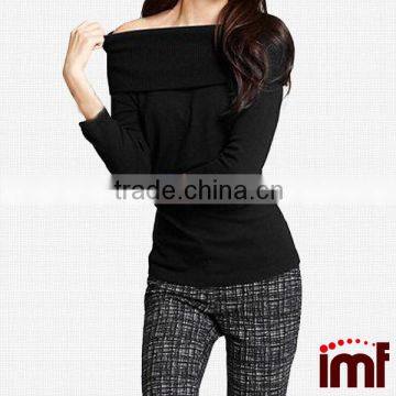 Cashmere Off-The-Shoulder Relaxed Pullover Sweater