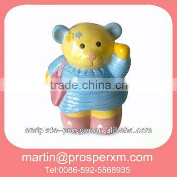 Cartoon Cute Ceramic Bear Coin Bank