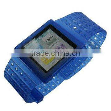 Shenzhen Wholesales Blue TPU Watchband for Nano 6