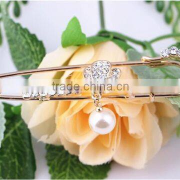 Manufacturer Wholesale Fashion Pearl Diamond Brooch