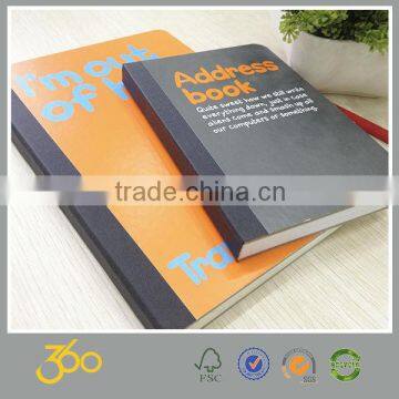 address telephone notebook, custom logo branded notebook