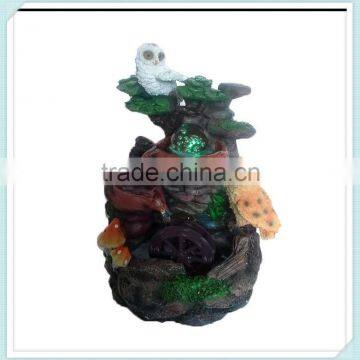 polyresin garden brozen water fountain