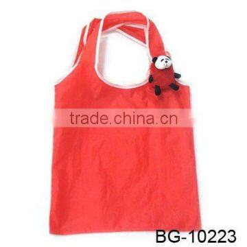 polyester bear folding shopping bag