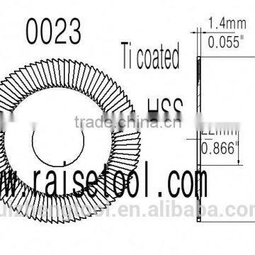 0023-TiNDIN842 HSS Double Angle Milling Cutter for 100G