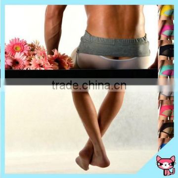 2015 Fashion Transparent Underwear Sexy Mesh Hip Underwear for Men