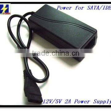 12V Power Supply USB to SATA/IDE Adapter