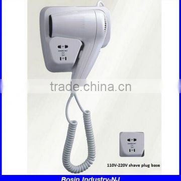 Hotel Wall Mounting hair dryer with comb