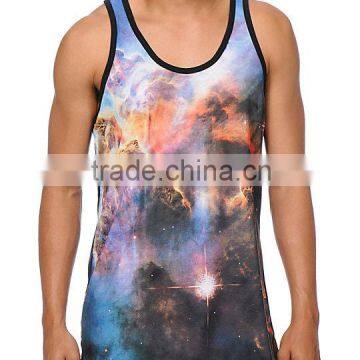 Custom sublimation gym tank tops,sublimated gym singlet,singlet for gym customized tank tops