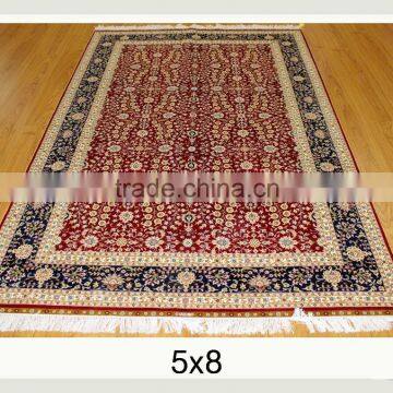 Factory direct wholesale handmade silk rug hand knotted persian silk carpets for home hotel villa and prayers