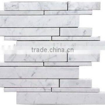 High Quality White Marble Carrara White Mosaic for Interior Decoration photo-5