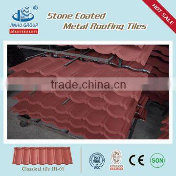 Classical / bond stone coated steel roofing tile/metal roofing tile