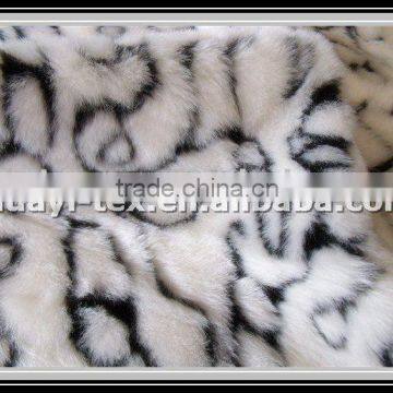 Jacquard high low fur