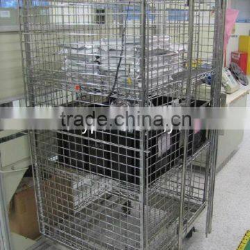 Chrome Wire Mesh Security Cage for Clean Room,Wire Shelving Cage