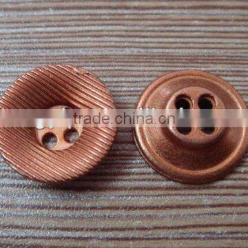15mm 4 holes fashion texture plating button