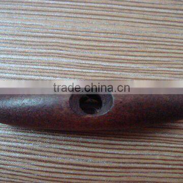 50.5 mm new style dark brown natural one holes horn