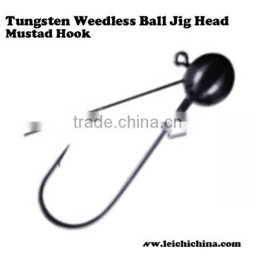 High quality fishing tungsten weedless ball jig head