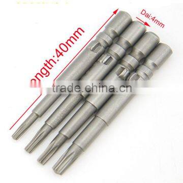 4Pcs 40mm Length 800 Magnetic Torx Screwdriver Bits Set Electric Screwdriver T6 T7 T8 T10 AR-69