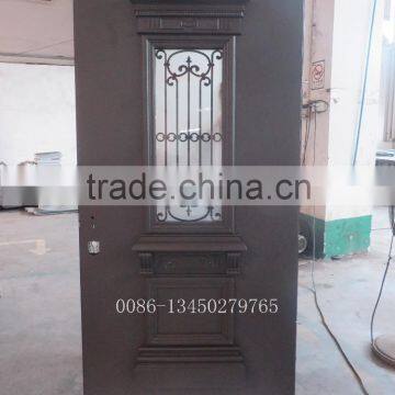 Cheap solid core 6 panel steel door used for sale