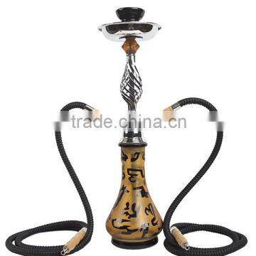 Double pipes Iron glass hookah shisha