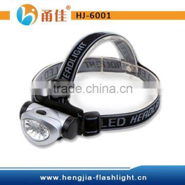 HJ-6001 ABS led headlamp torch with 8 LED