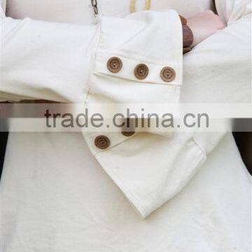 Mix Color and Buttons Mother and Daughter Dress Clothing Sets With Printed Fabric photo-6