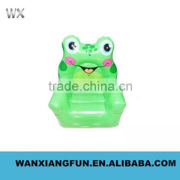 Hot sale inflatable animal sofa, frog animal shape inflatable kids sofa