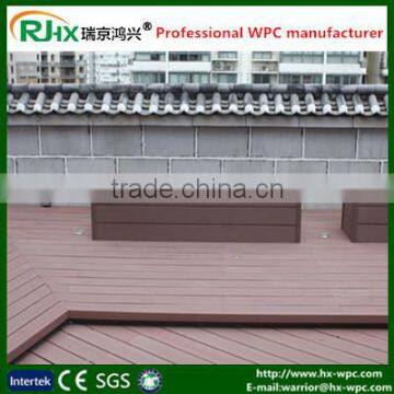 Wood plastic composite decking factory directly for extruded plastic composite decking/Outdoor WPC deck