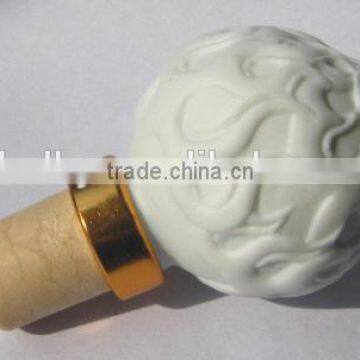 decorative ceramic cap ball cork