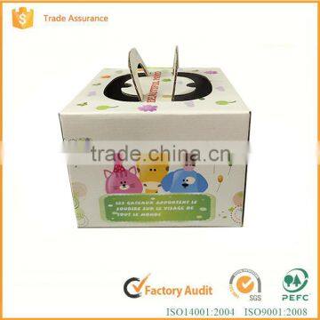 Customized Logo Printed Cheap Nice Looking Paper Cake Box Whole photo-2