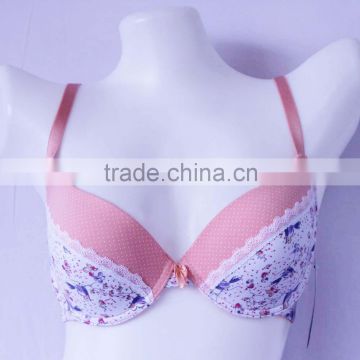 China bra factory mature lady printed bra sexy women bra underwear