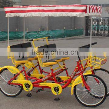 24 inch tandem bike / single speed bicycle / four seat tandem bike