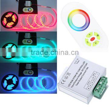 Adjustable brightness Color changing LED Dimmer DC12V/24V Wireless RF Remote Control Touch Panel RGB Controller for LED Strips