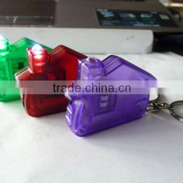 Promotional New Desgin House Shape Mini LED Flashlight Keychain photo-3