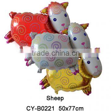 Colorful Sheep shaped foil balloons Animal goat helium Balloons for decoration