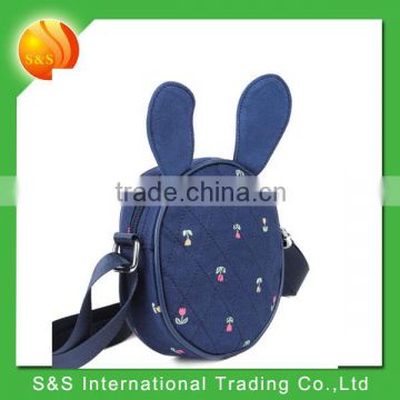 2015 trendy rabit sling bag lady shopping bag