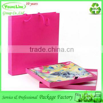 High-end Decent Candy Color Gift Scarf Packaging Box With String photo-6