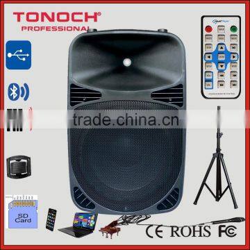 Top Selling Super Bass Trolley Outdoor PA Speakers With VHF Microphone photo-4