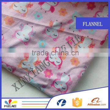 100% cotton 20*10 40x42 baby garment flannel brushed print