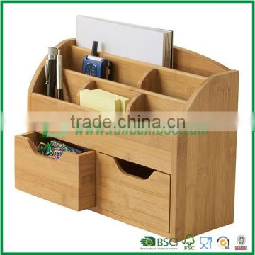 Bamboo office accessories ,drawer organizer ,pen holder cell phone holder