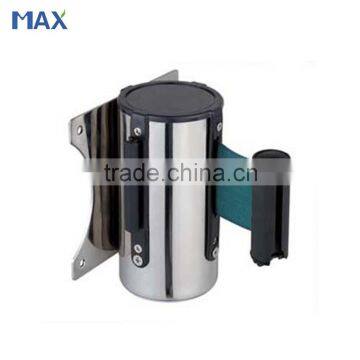 wall mount retractable belt queue line stand