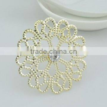 table decoration & accessories type metal flower wedding napkin ring